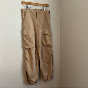 Talulah x Madi Nelson Women’s High Waist Cargo Utility Parachute Jogger Pants, M